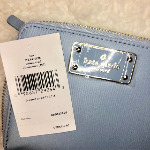 Kate Spade light blue “darci” wallet - Picture 6 of 7